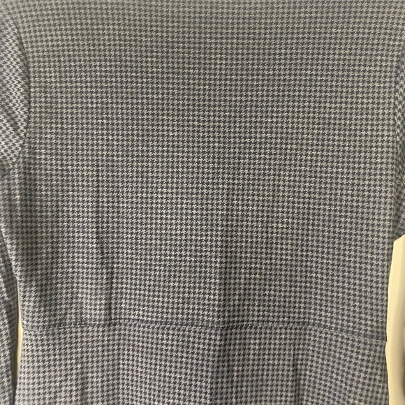 Toad & Co Rosalinda Dress V Neck Blue Houndstooth Dress Outdoor Gorpcore Small - Picture 10 of 10